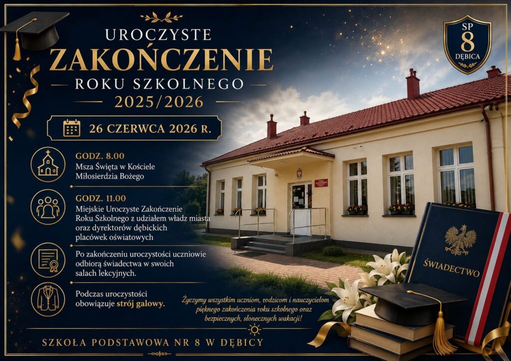 Uroczyste zakończenie roku szkolnego 2025/2026