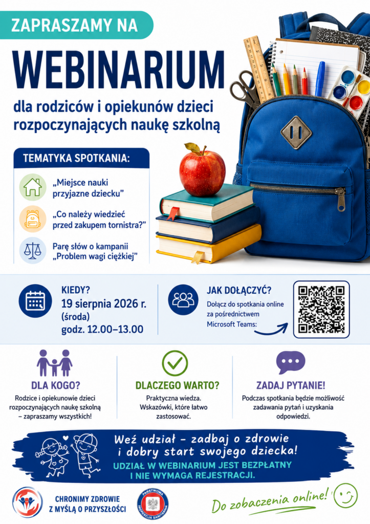 Webinarium dla rodziców pierwszoklasistów